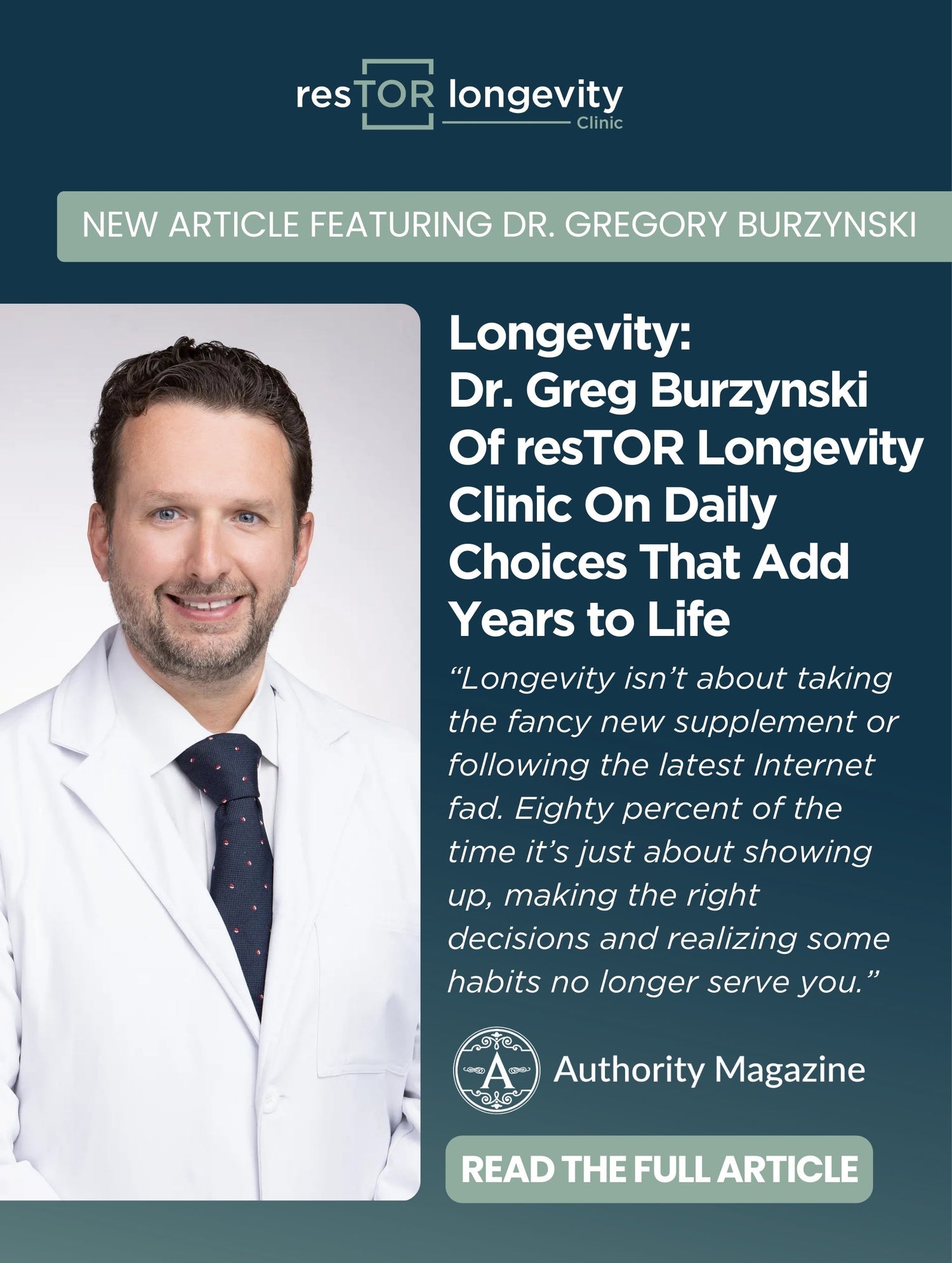 Dr. Greg Burzynski Interview on Longevity and Preventive Health