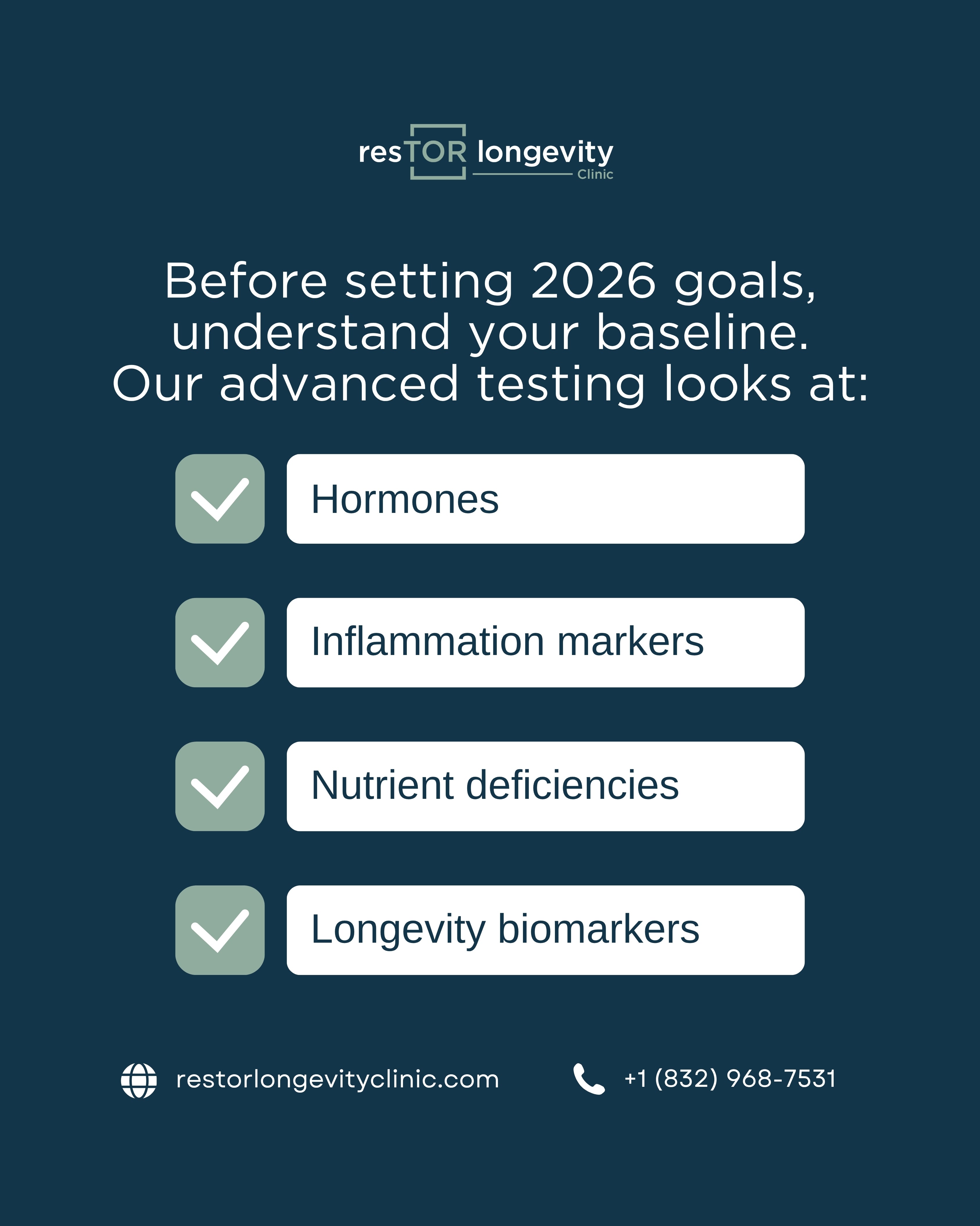 End-of-Year Health Audit | resTOR Longevity Clinic, Houston